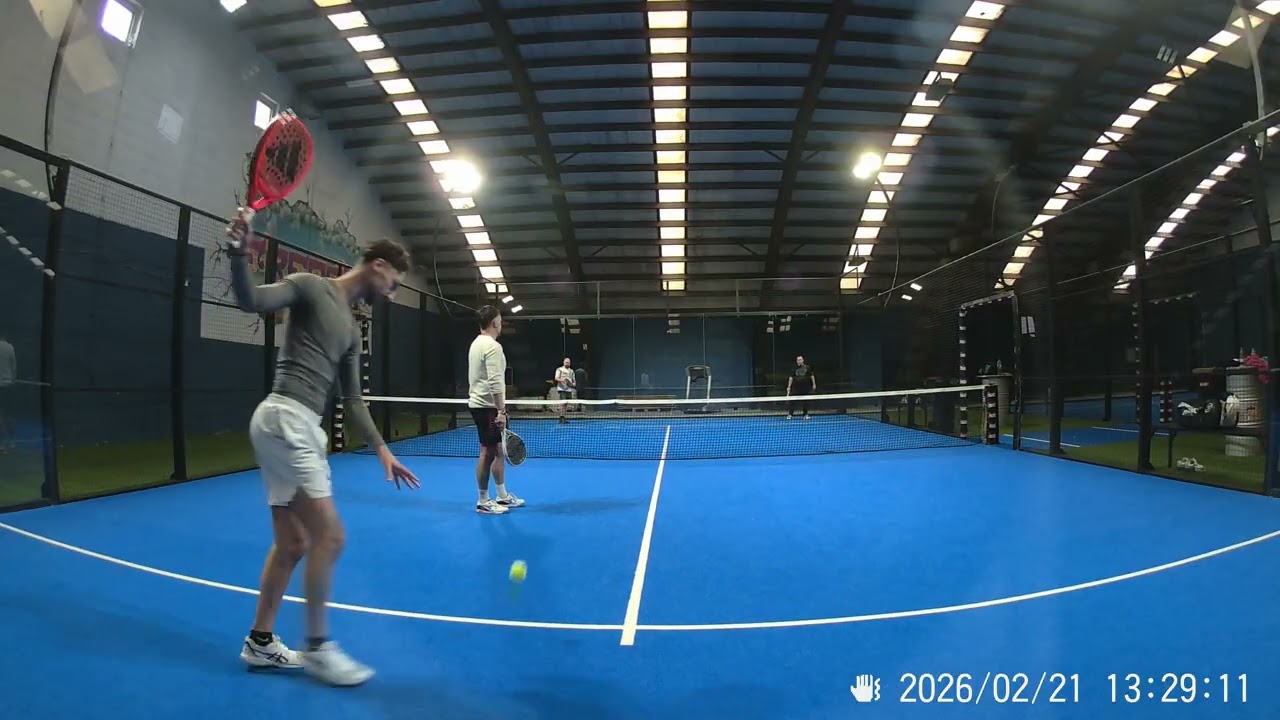 Padel, Match Entraînement (Cédric&JM - Simon&Jona), Hermalle, Samedi 21 Février 2026, partie 8/8