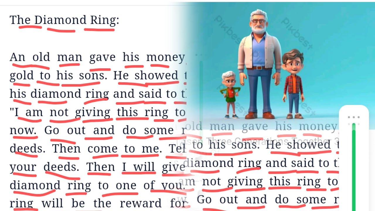A beautiful #story ( The Diamond Ring) #english 