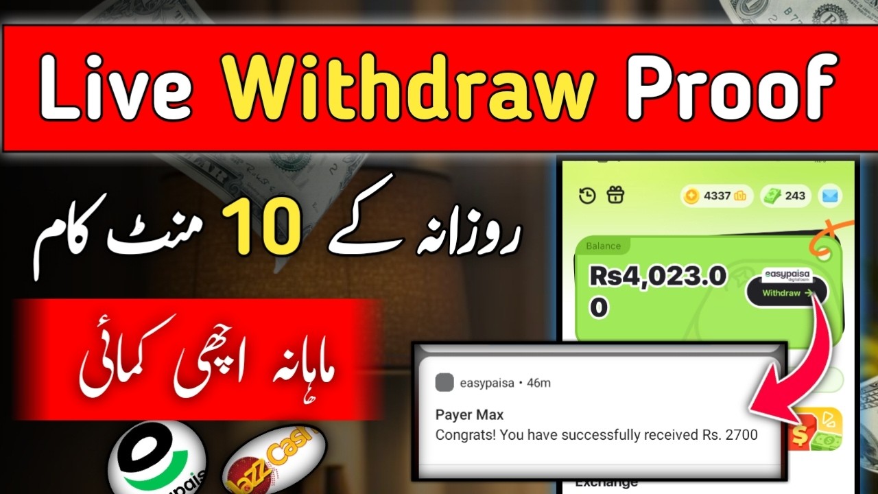 How to Earn Money Online in Pakistan | Live Withdraw Proof on Easypaisa