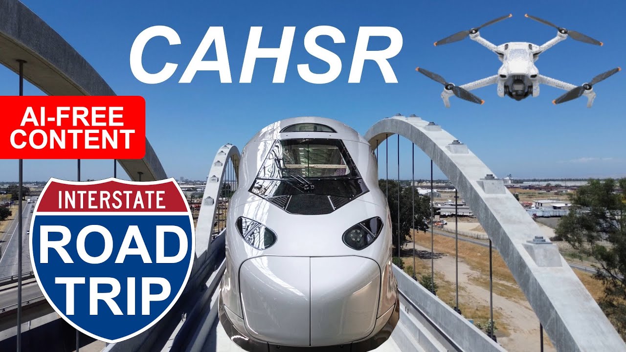 2025 Road Trip to California High Speed Rail in the Central Valley | 4K Drone 4K Dashcam of CAHSR