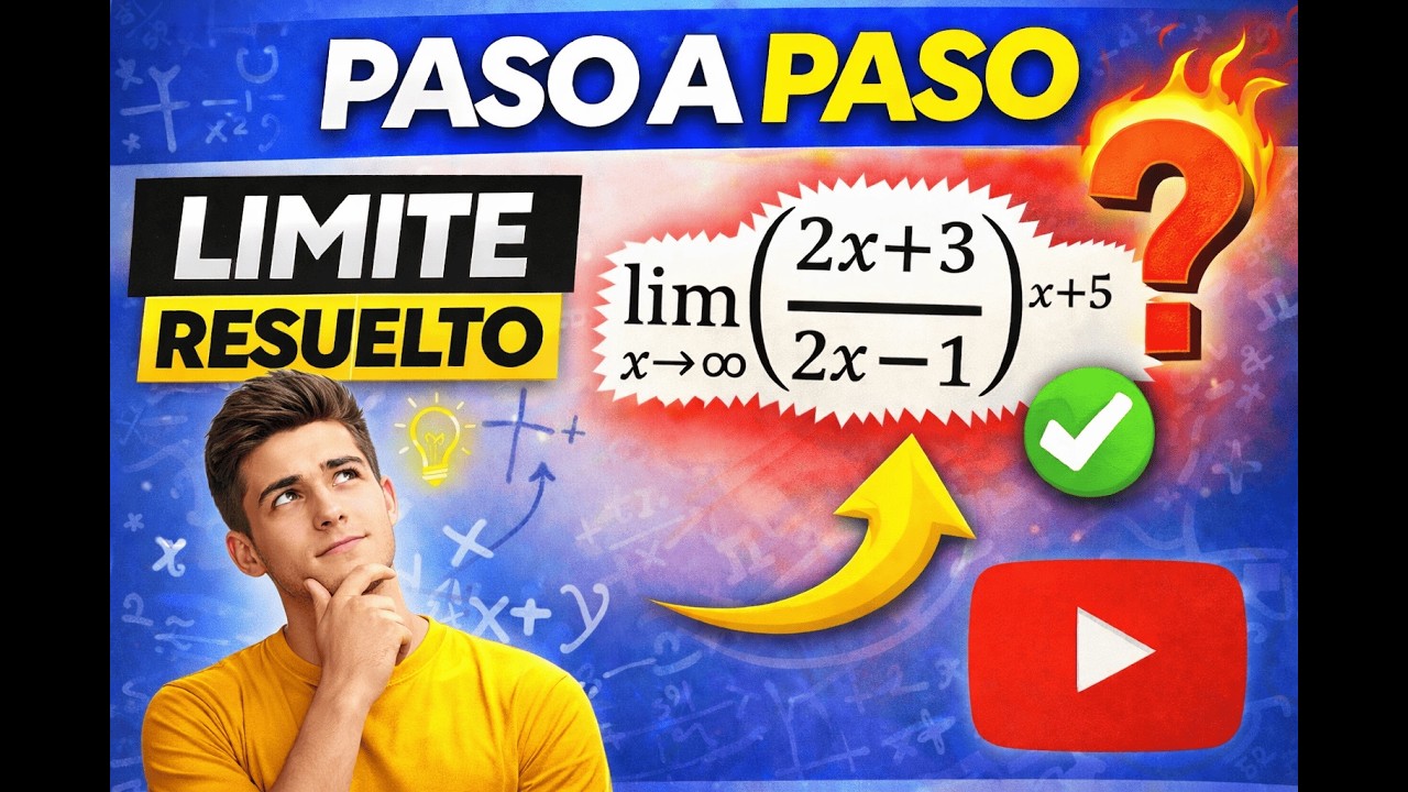 Límite 1 Elevado a Infinito: Ejercicio Resuelto PASO A PASO (Truco Fácil)