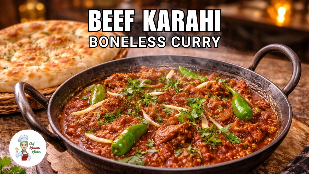 Boneless Beef Karahi | Restaurant Style in 15 Minutes | Chef Kanwal's Kitchen