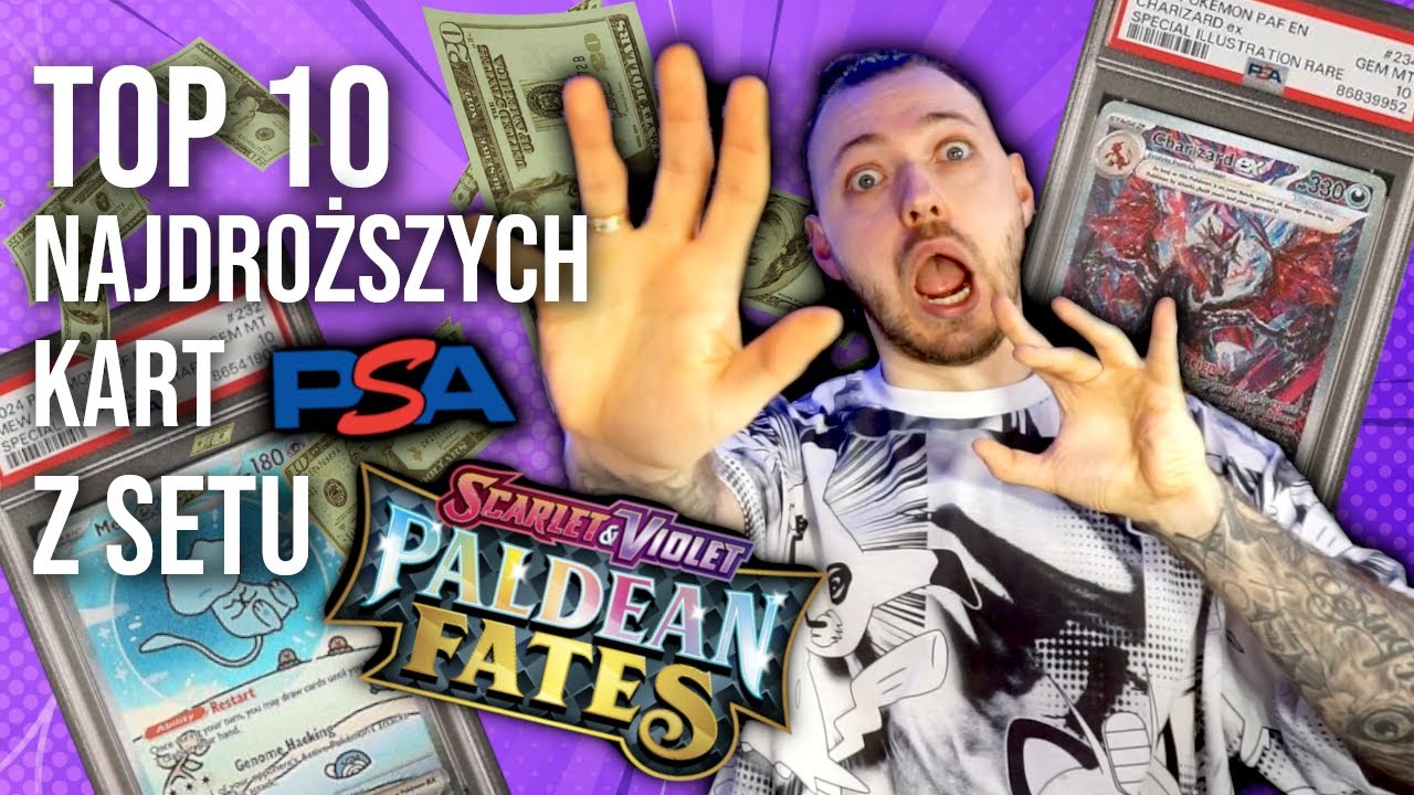 TOP 10 NAJDROŻSZYCH Kart Pokemon z PALDEAN FATES 🤑