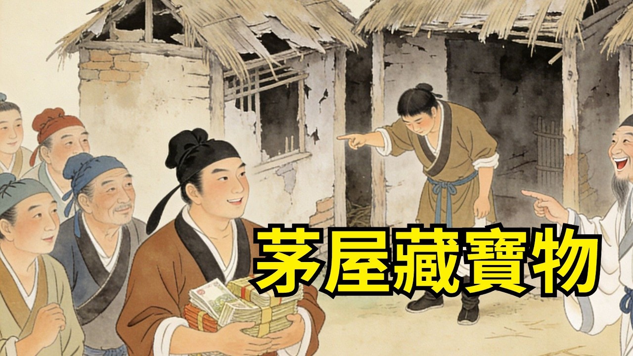 兄弟分家，哥哥搶走良田錢財，只給弟弟留下三間破舊茅屋。眾人都笑弟弟最吃虧，路過道士卻指著茅屋大笑：妳要發大財了！【故事便利店】#民間故事#傳統故事#故事頻道#聽書#睡前故事#情感