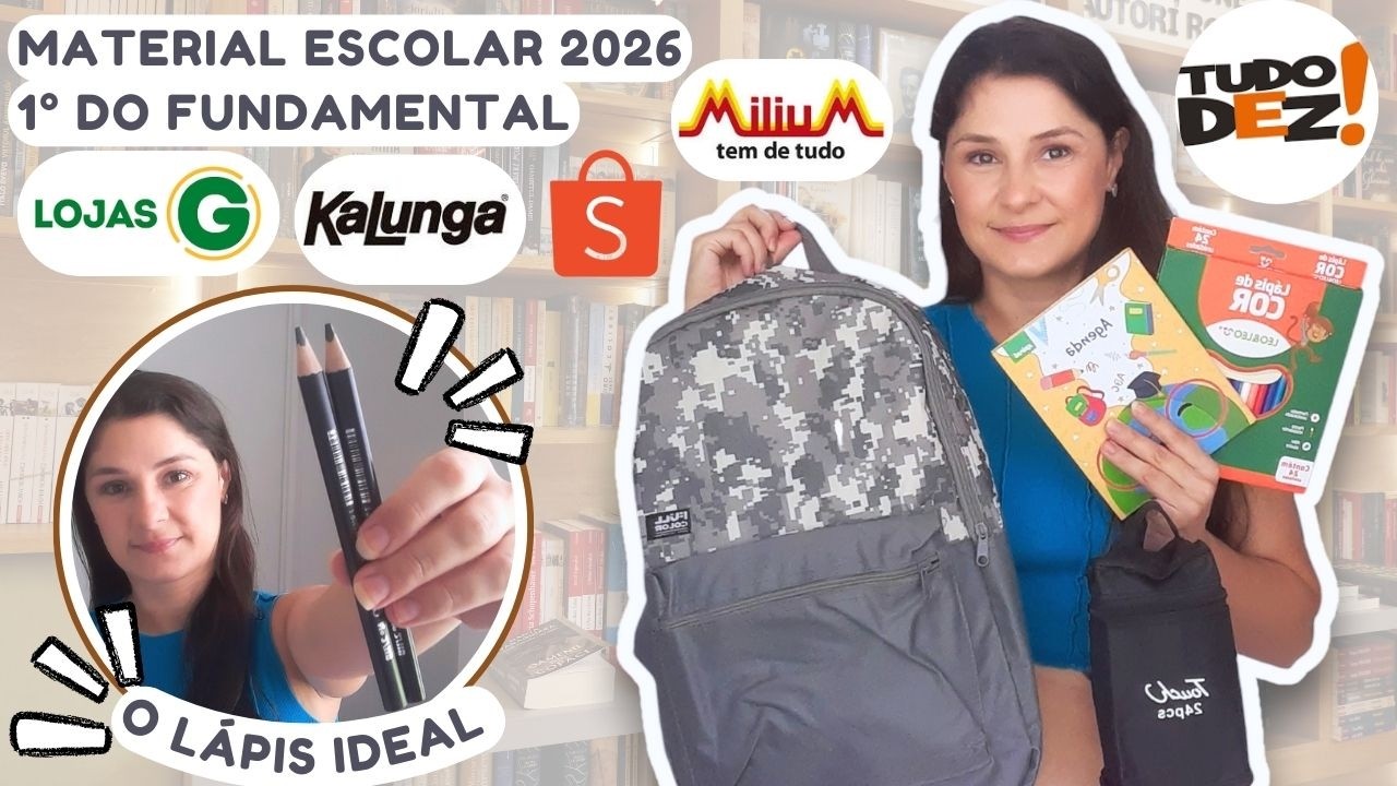 MATERIAL ESCOLAR 1° ANO DO ENSINO FUNDAMENTAL | MELHOR LÁPIS DE ESCREVER PARA 1° ANO DO FUNDAMENTAL