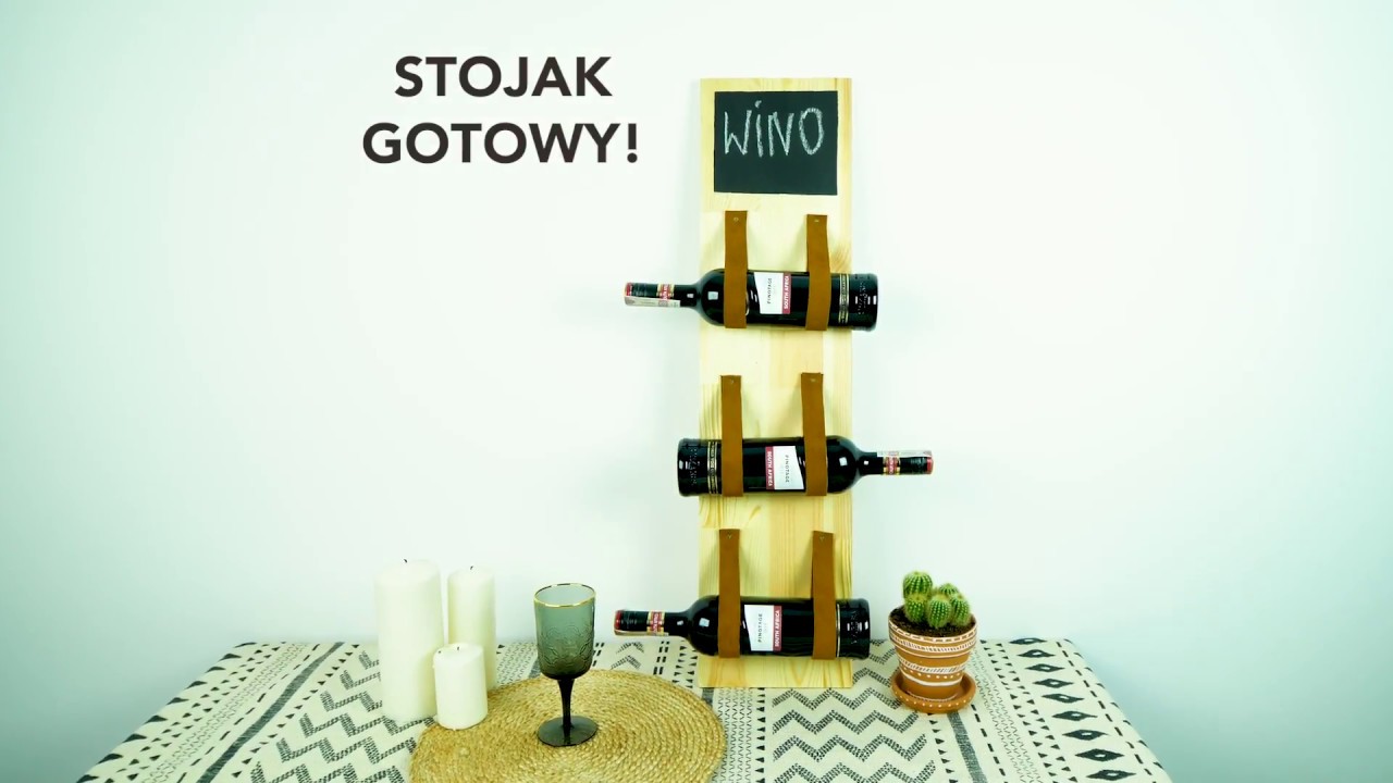 Jak zrobić stojak na wino z deski? #diy #tutorial #vidaron