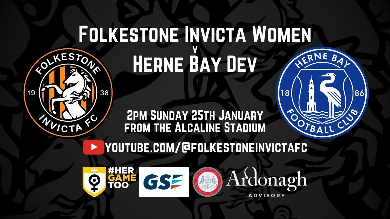 LIVE STREAM | Folkestone Invicta Women v Herne Bay Dev | SECWFL Kent Division One East | 25/1/26