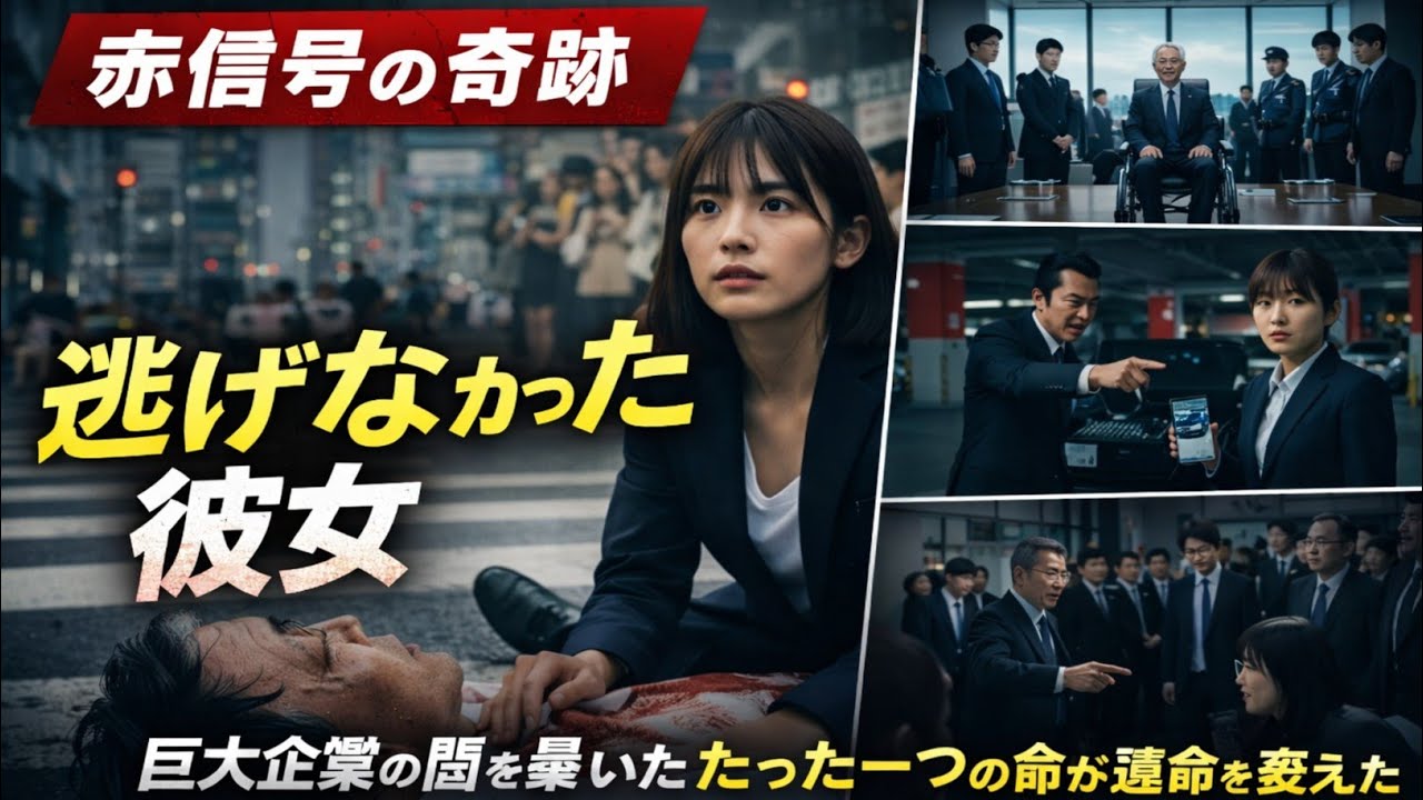 「赤信号の奇跡」— 逃げなかった契約社員が暴いた巨大企業の闇と、ひとつの命が変えた運命の物語