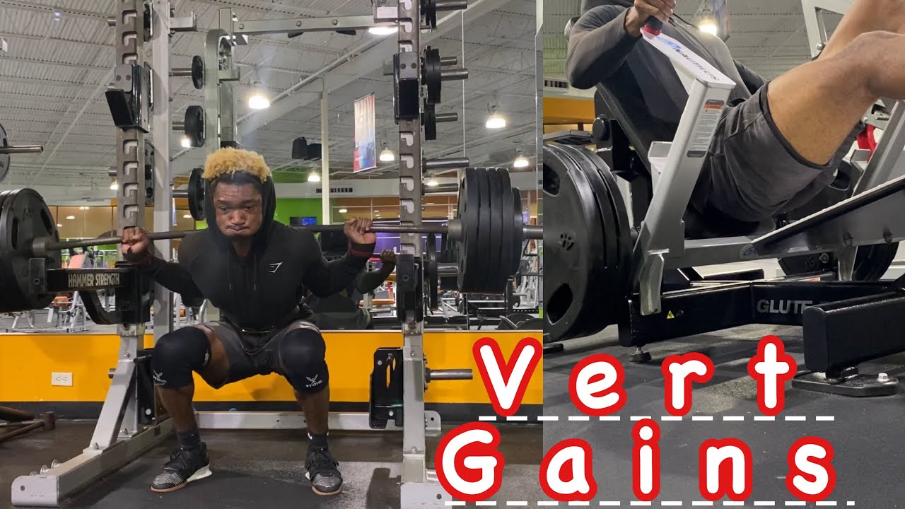 Squat Session 455 fatigued and vertical jump gains!