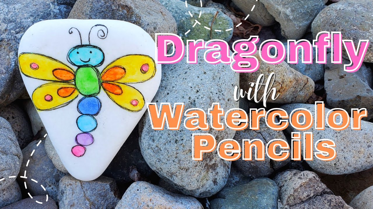DRAGONFLY Rock Painting Tutorial