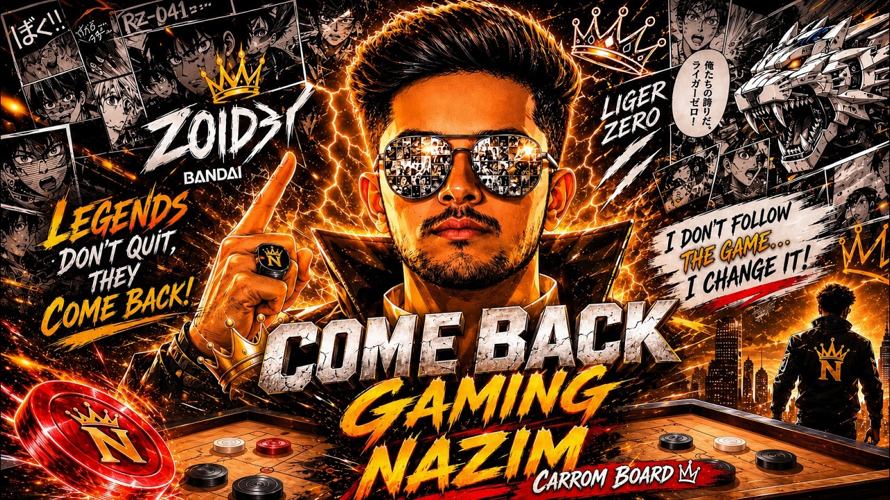Finally Come Back Video Carrom Pool Nazim 🥳😭 | Carrom Pool Nazim | Gaming Nazim Come Back Video 😄