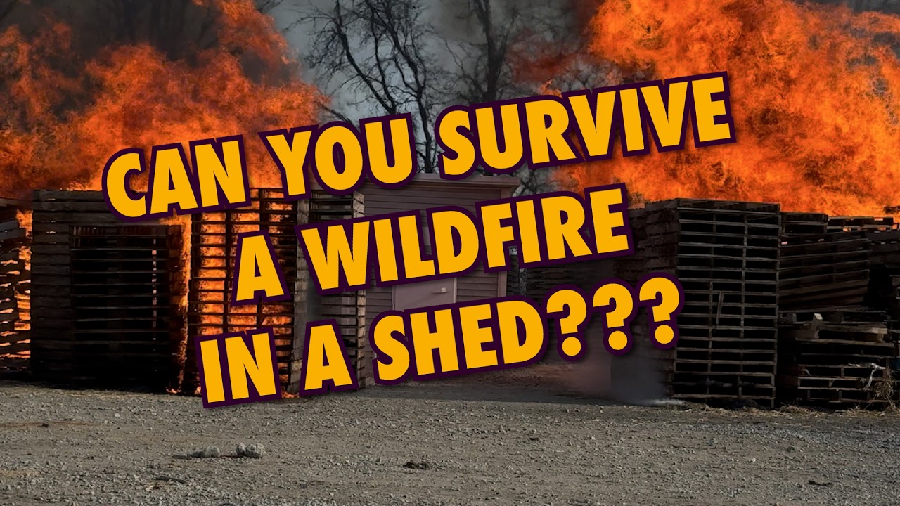 Испытание бункера для защиты от лесных пожаров