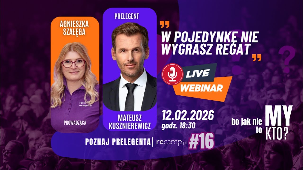 MATEUSZ KUSZNIEREWICZ - Poznaj prelegenta recamp #16