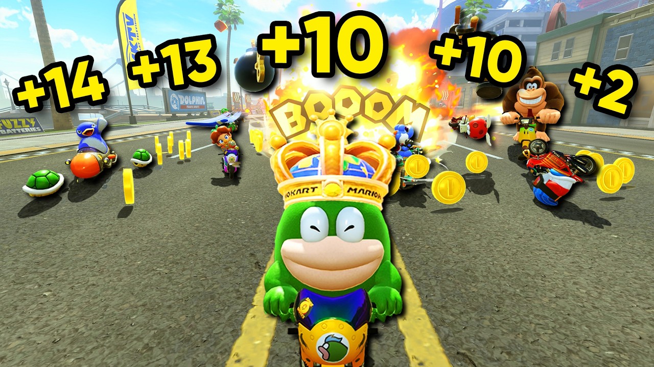 I found a stupid strategy to gain VR in Mario Kart World...
