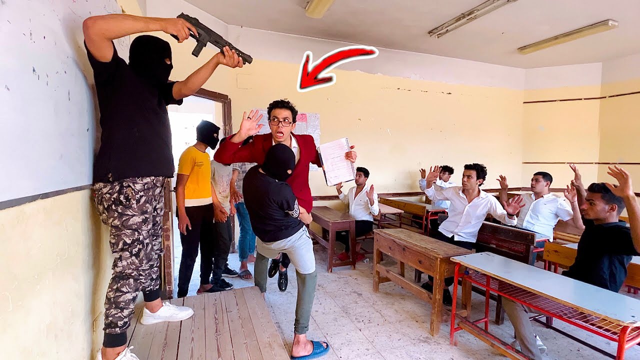 لما العصابه تخطف الاستاذ من المدرسه😂|السلسيلي