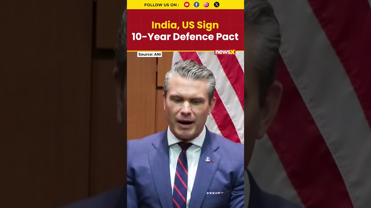 US, India Sign 10-Year Defence Pact After Rajnath&ndash;Hegseth Meet in Malaysia #defencepact #shorts