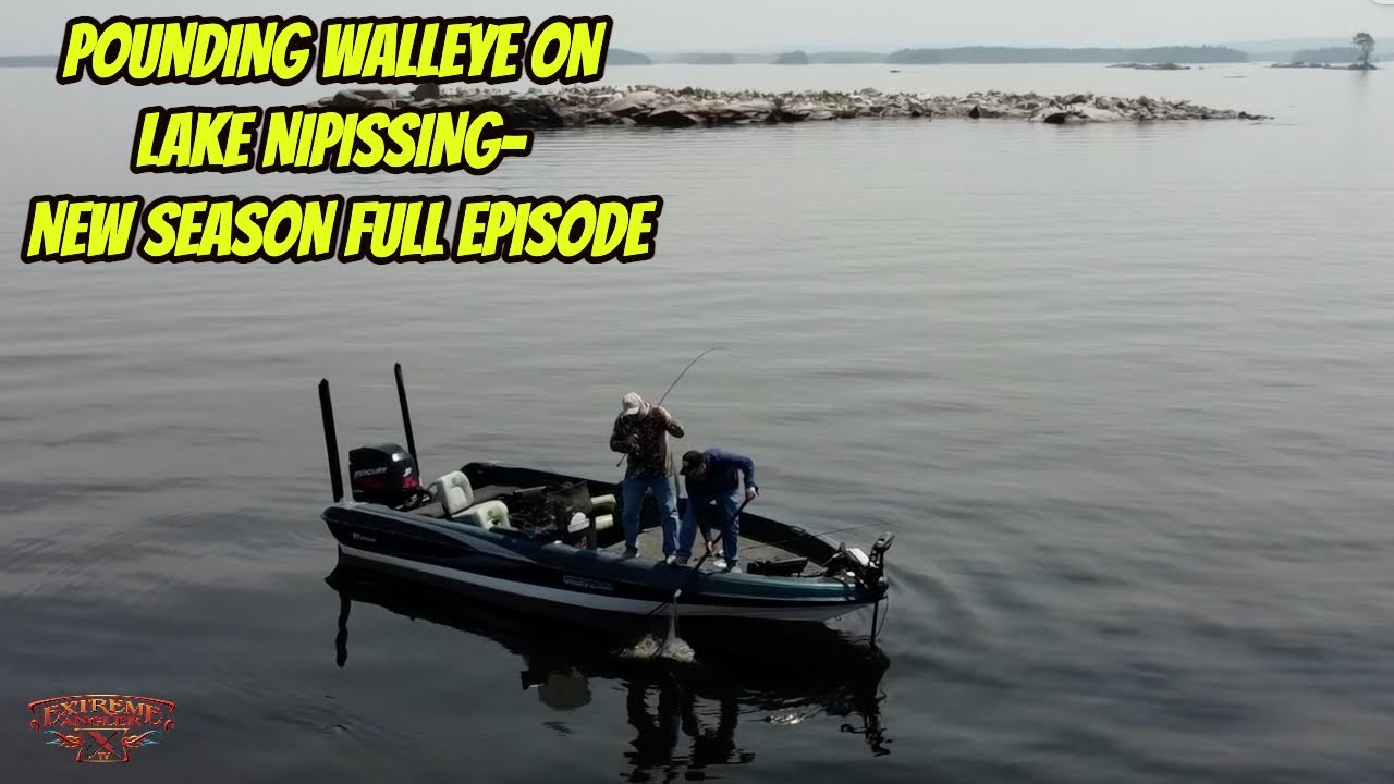 'NEW'-POUNDING WALLEYE ON LAKE NIPISSING- Full length episode