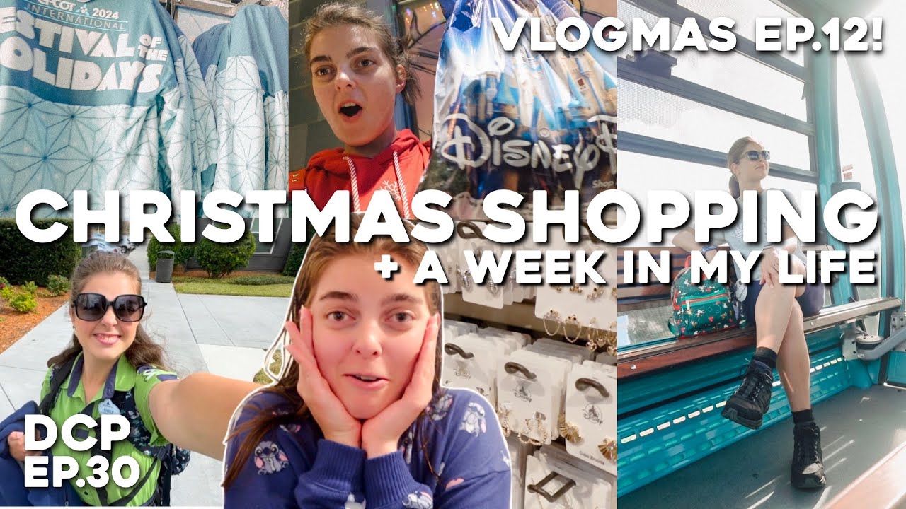VLOGMAS DAY 12: Christmas Shopping at Disney Springs + Days in my life | Disney College Program 2024