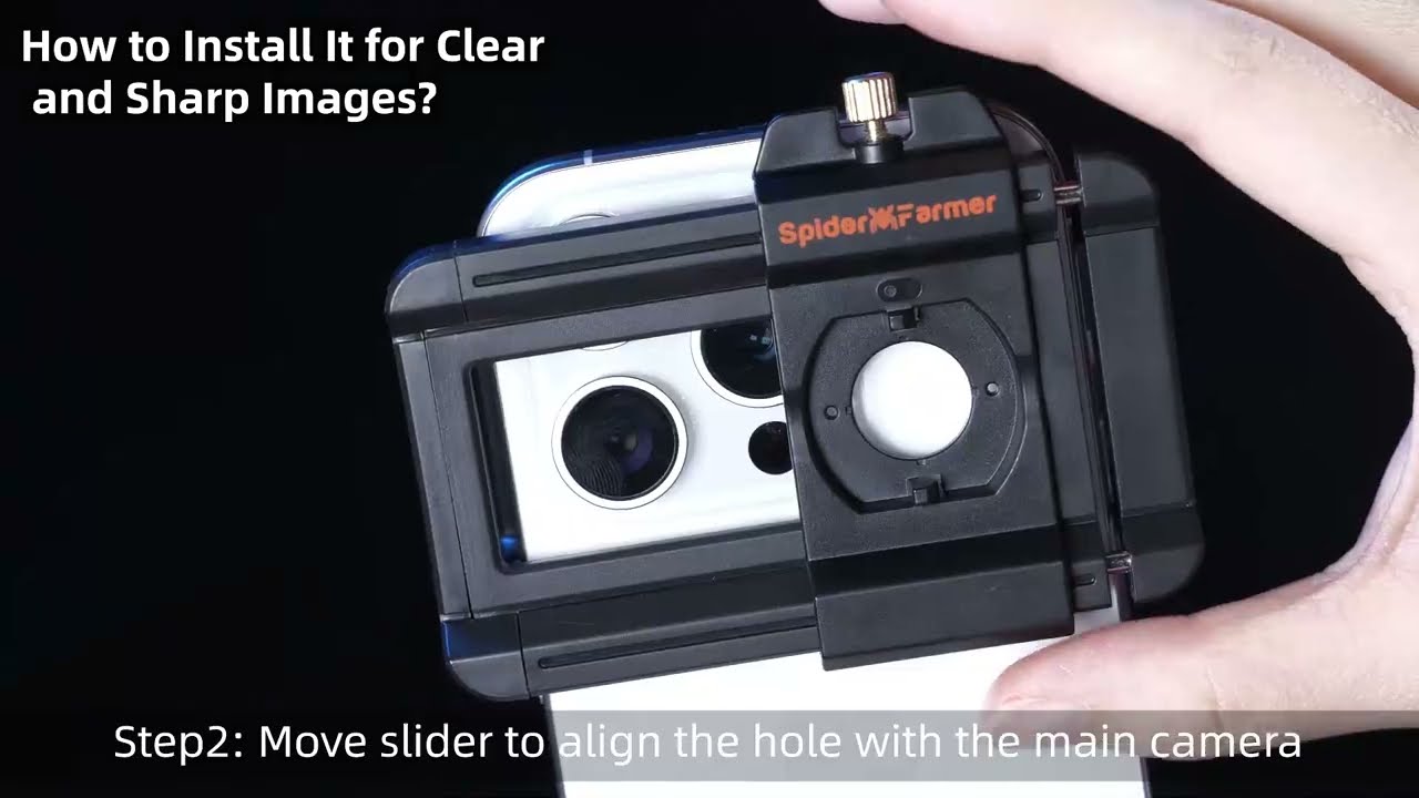 Spider Farmer 200X Trichomes Microscope SmartPhone Lens with LED & UV, Nano Zoom