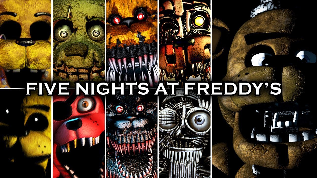 FNAF 1, 2, 3, 4, 5, 6, UCN All Jumpscares Complete! 2014-2018