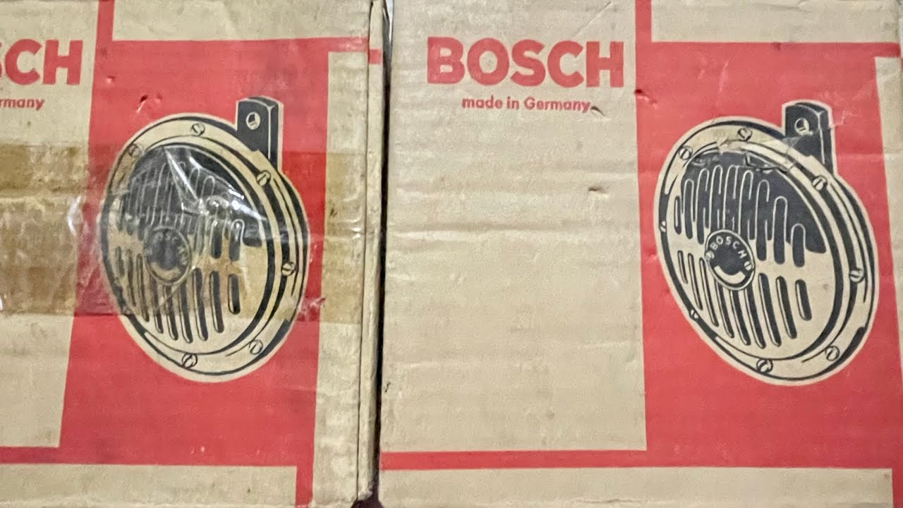 Bosch Car Horn Vintage Germany (2)  006/390HZ & 007/520HZ. 24V