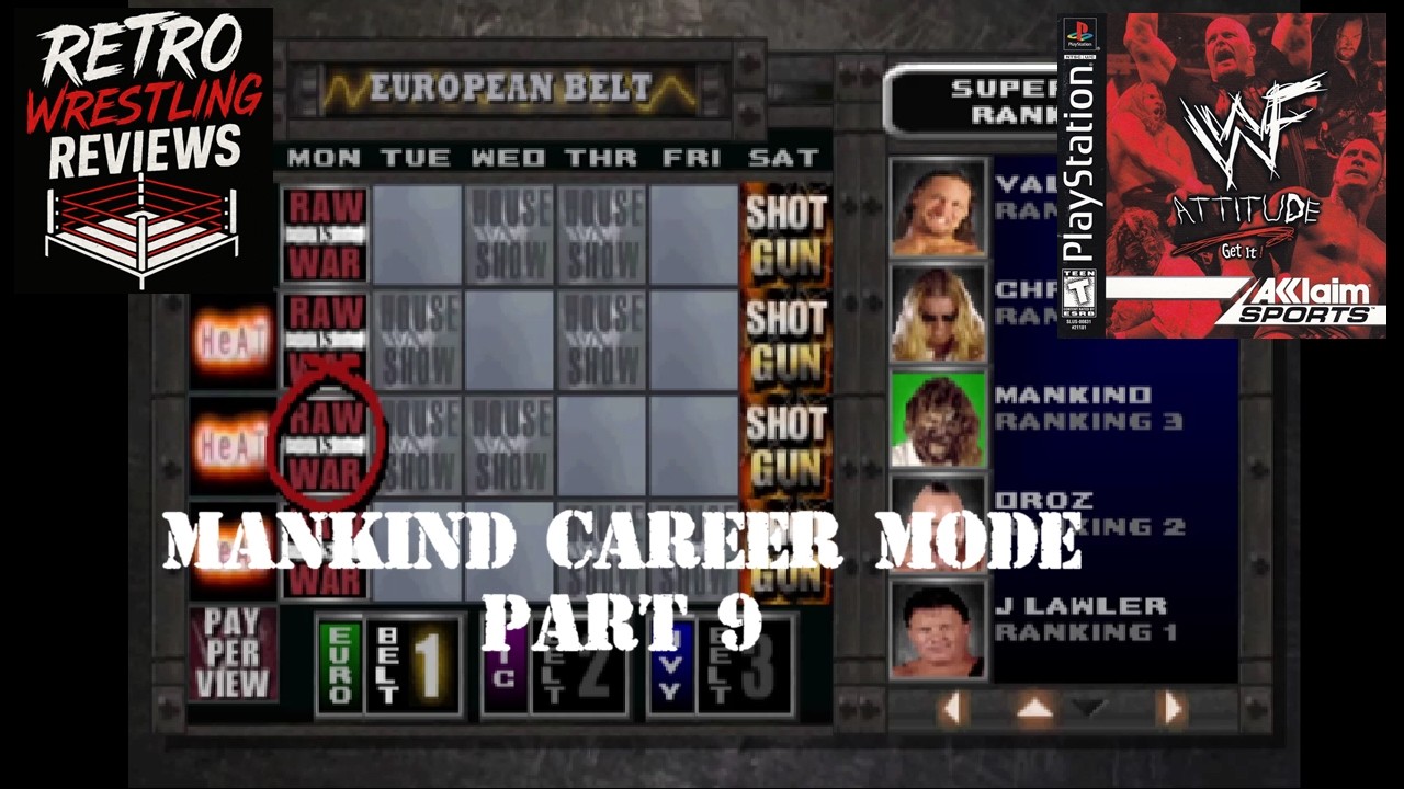 Career mode as Mankind Part 9 (WWF Attitude (Playstation) Gameplay)