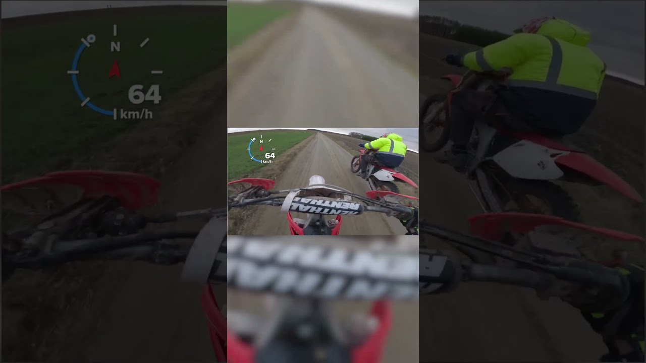 Przyspieszenie Hondy crf250r | Wyścig honda crf250 vs Chińskie 300cc