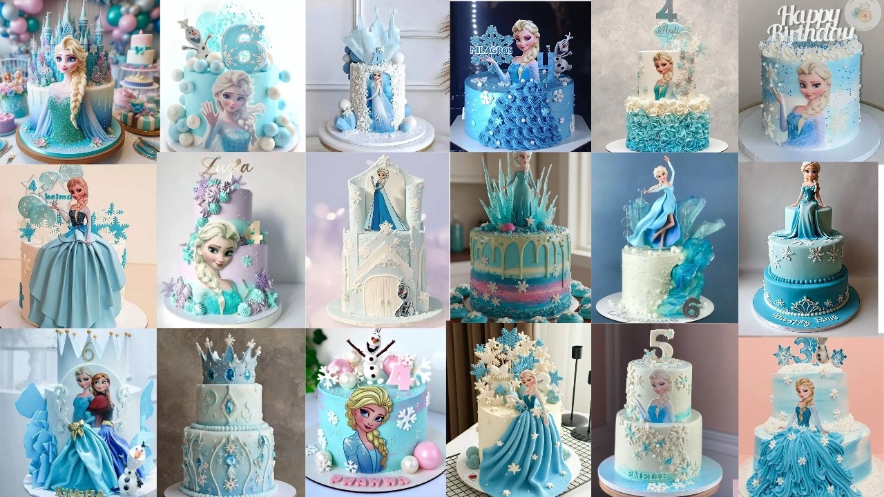 ❄️Beautiful Frozen Theme Cakes/Frozen Cake Designs/Cake ideas/Cake Design/Birthday Cake Designs/Elsa