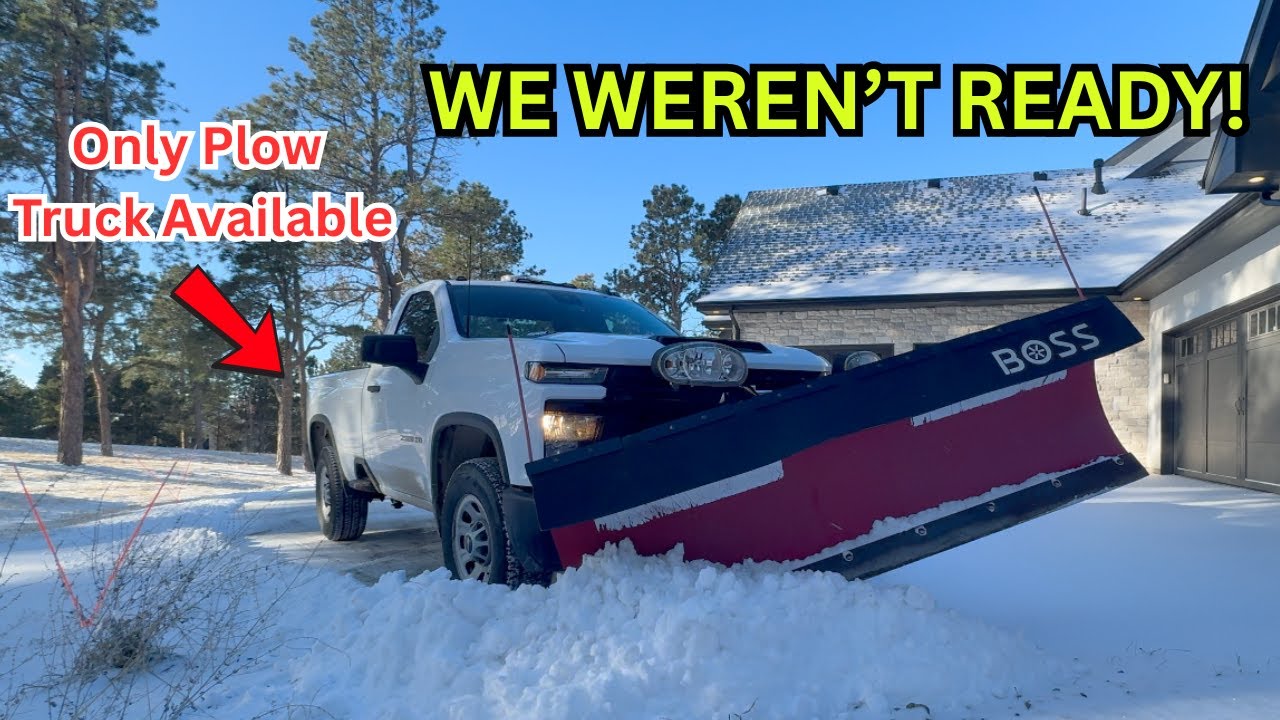 LAST MINUTE Snow Caught us Off Guard!
