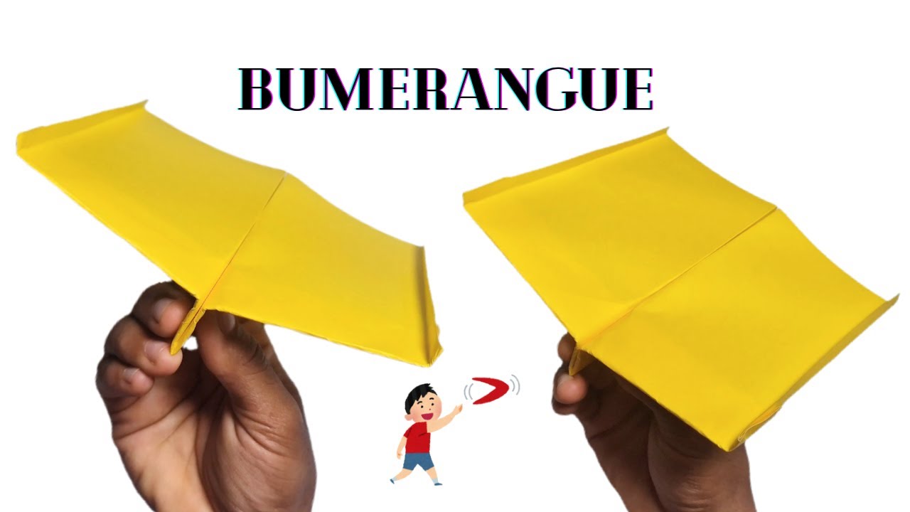 How to make a paper boomerang airplane | Easy to make and lots of fun! ✈️