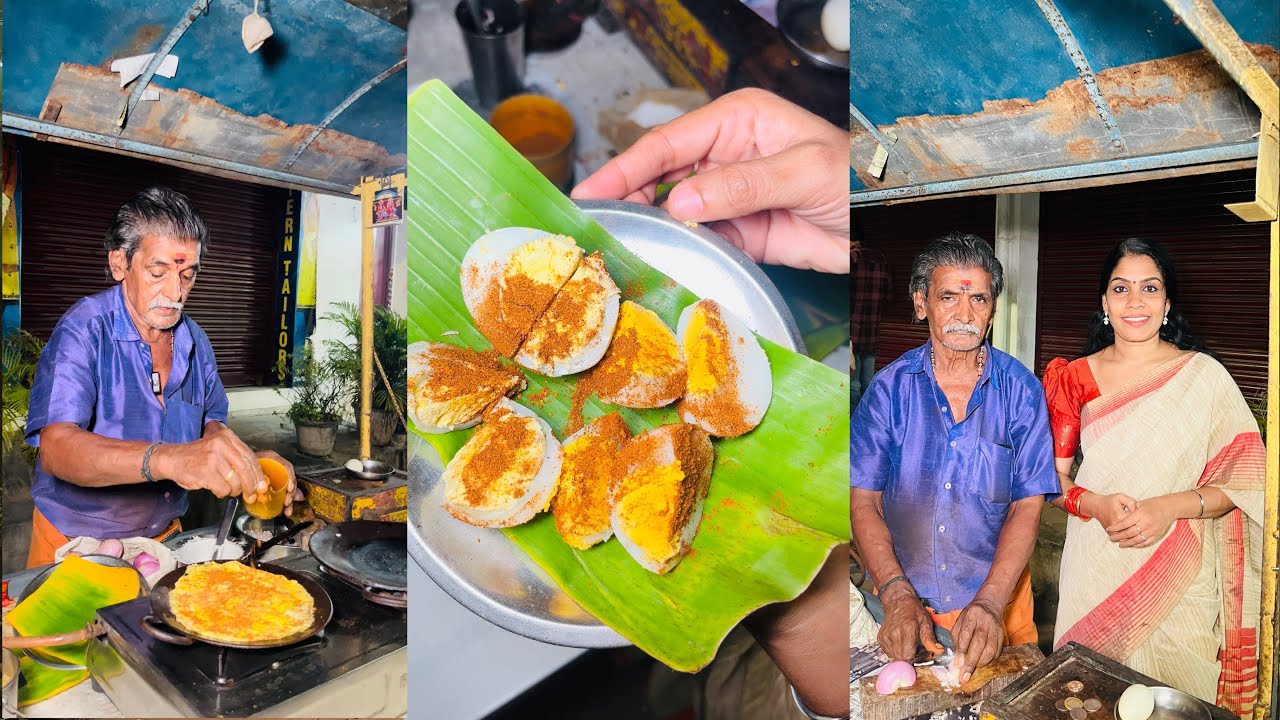 45 വർഷമായി ഉന്തുവണ്ടിയിൽ മുട്ട വിൽക്കുന്ന ഒരു അച്ഛൻ|| Karamana- Thiruvananthapuram