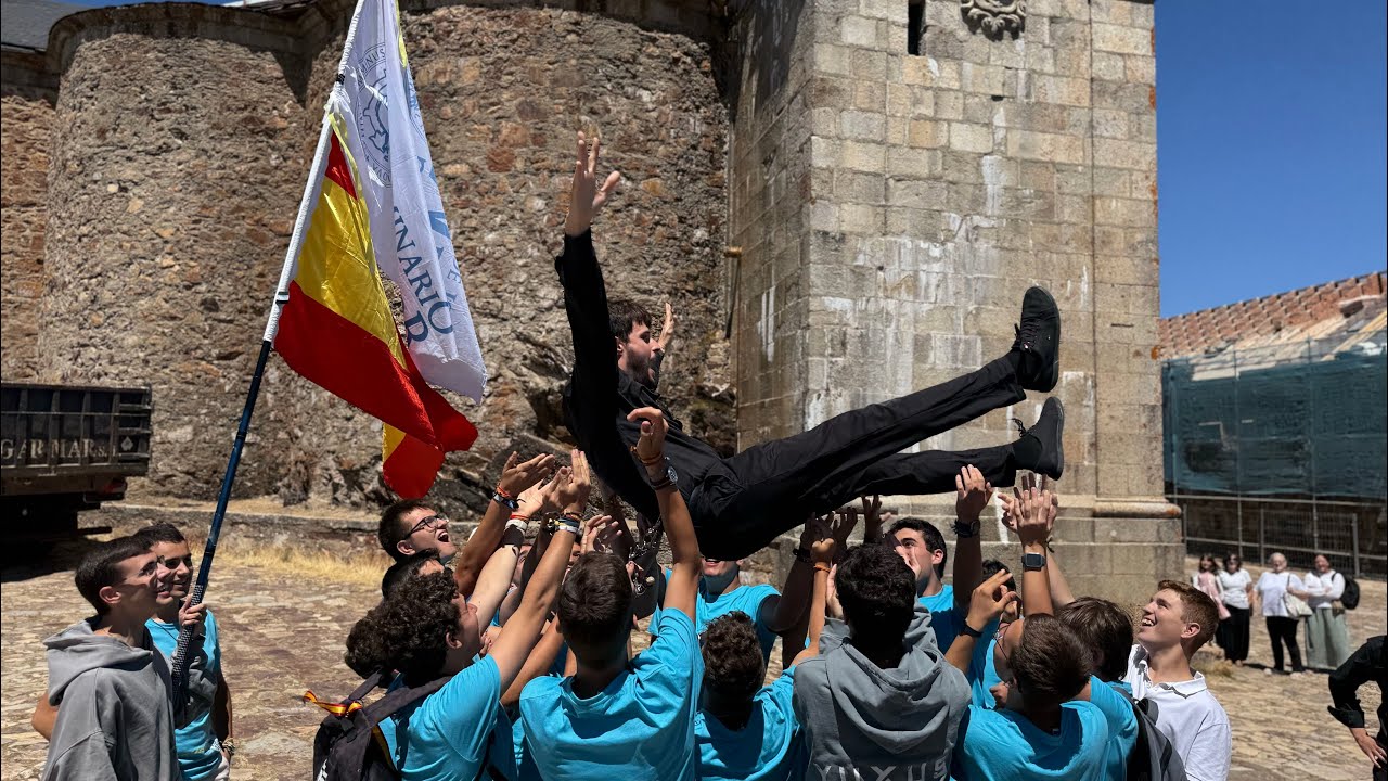 Llegamos!!!!!!!. Peña de Francia. Peregrinación seminario Menor. Verano 2025