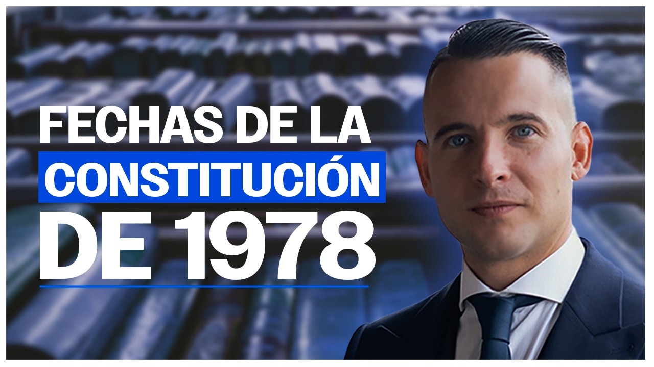 Fechas de la Constitución Española de 1978