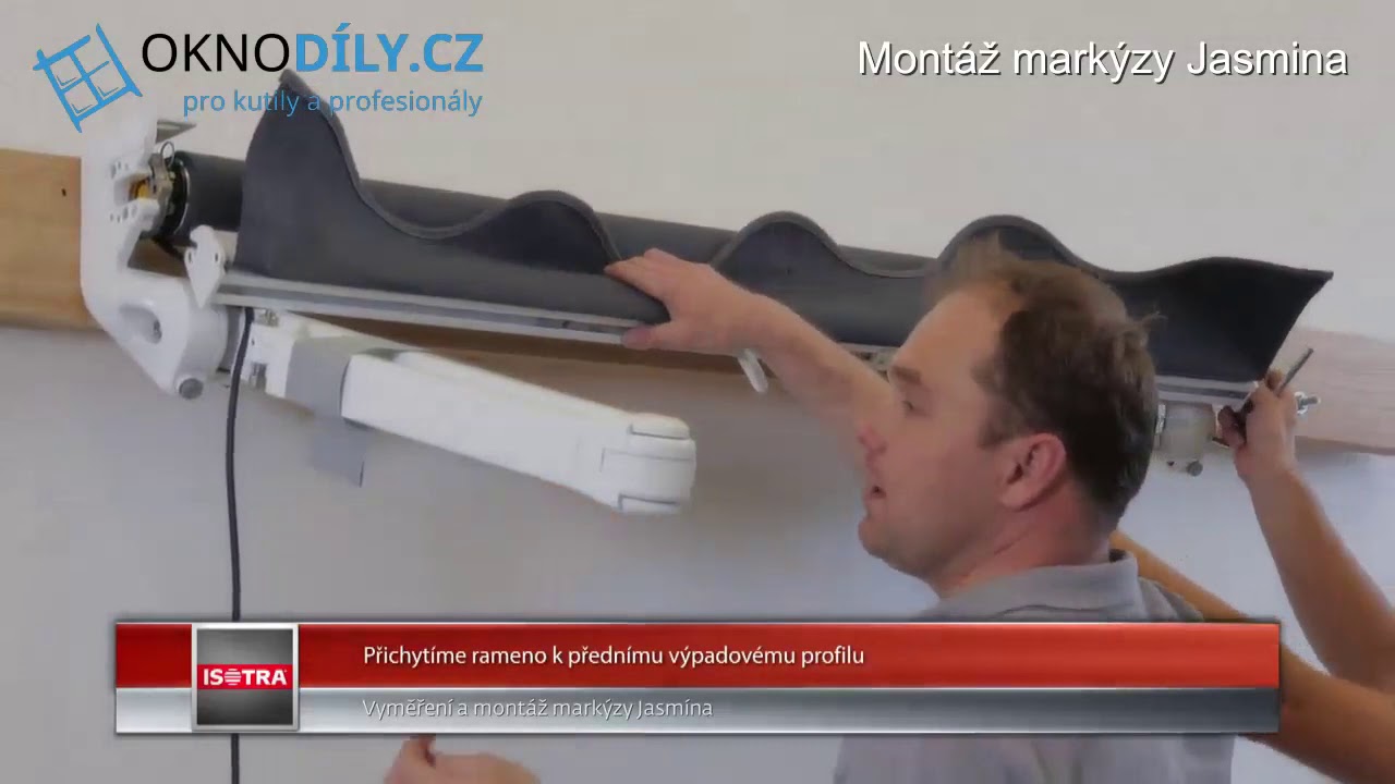 Markýza Jasmina vyměrění a montáž