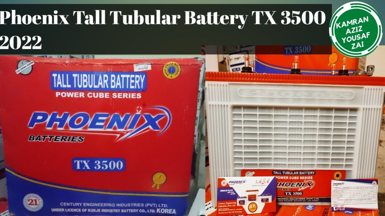 Phoenix TX3500 Tubular Battery||Best Battery For Solar and UPS|TX 3500 12Volts 280AH