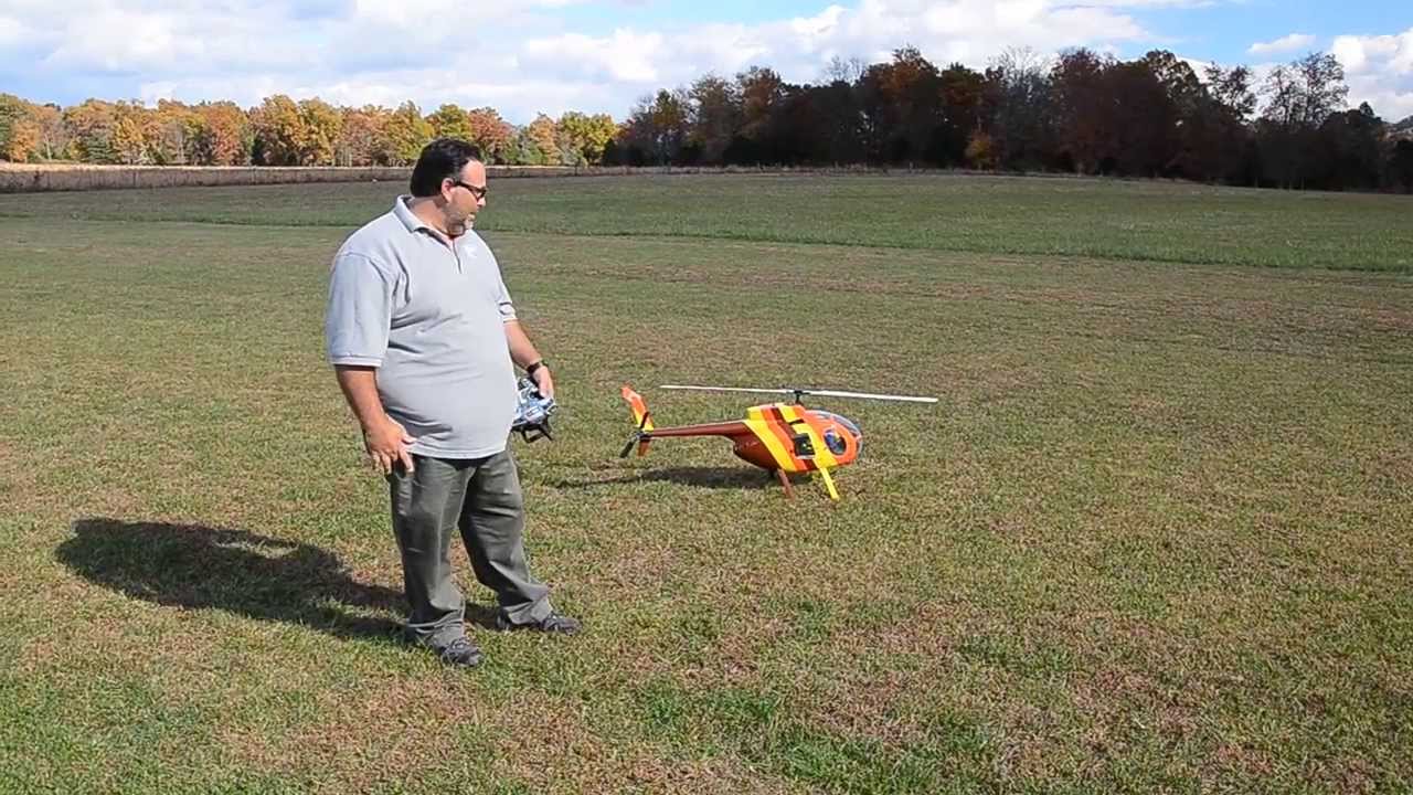 Model Sound Inc Shockwave Sound System in a Magnum PI MD 500 600 size flight footage