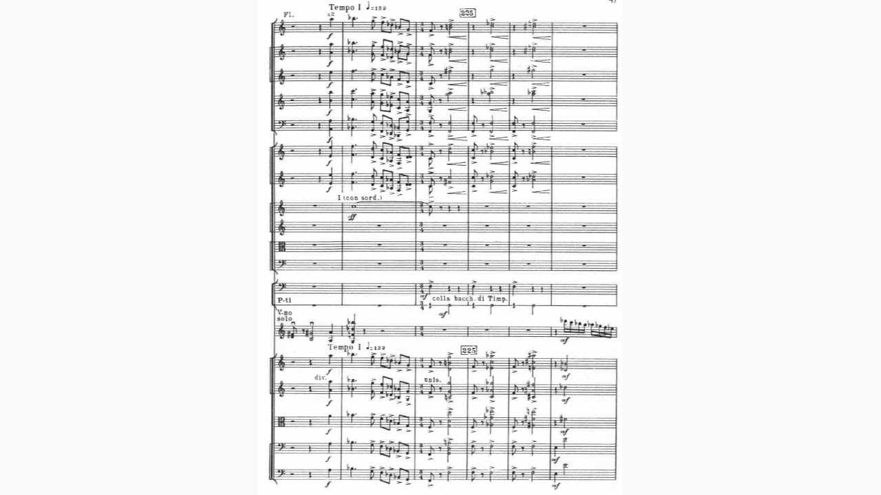Aram Khachaturian - Concerto for Violin and Orchestra (1940) [Score-Video]