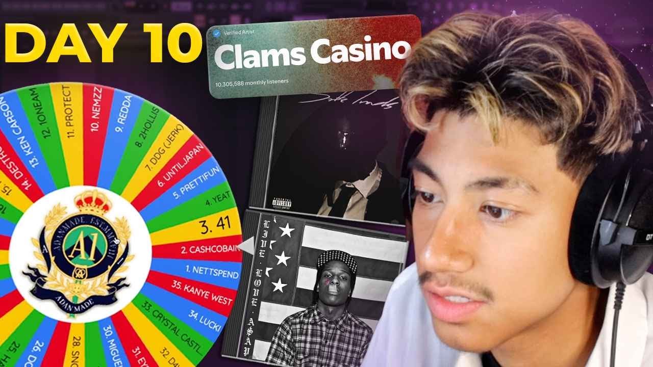 ДЕНЬ 10: CLAMS CASINO | Как делать биты в стиле CLAMS CASINO | Рэперская рулетка, день 10