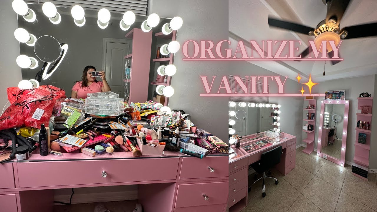 Organizing my new vanity/ setting up my room/ How should I place everything.? 🤔