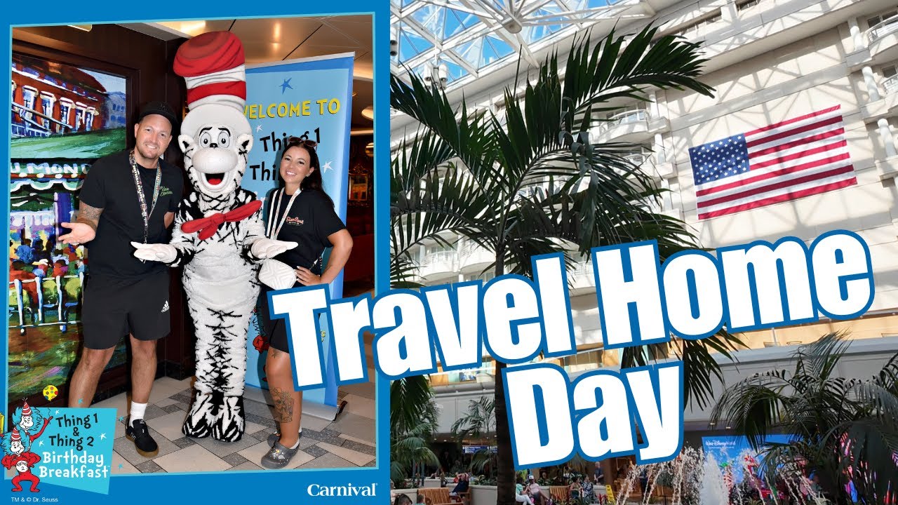 Travel Home & Last Sea Day ✈️ | Day Pass at Hyatt MCO 🌞 | Orlando & Carnival Mardi Gras April 2024