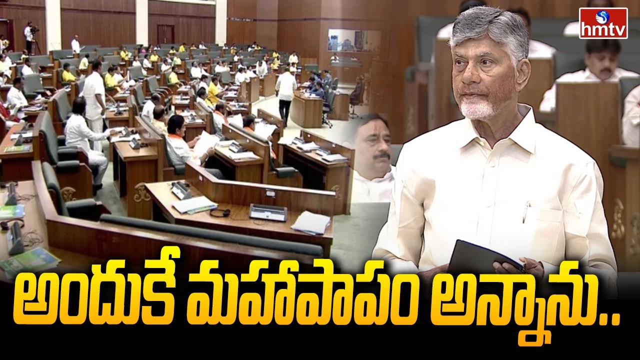 అందుకే మహాపాపం అన్నాను.. | CM Chandrababu On Tirumala Laddu | AP Assembly | hmtv