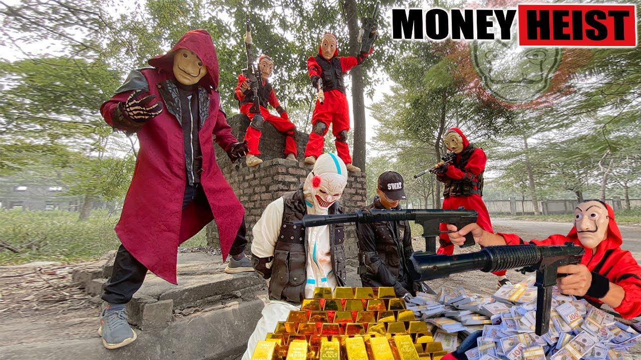 PARKOUR VS MONEY HEIST: Bad guys bribe police to break into banks and rob money | Epic POV