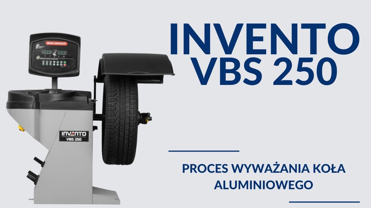 INVENTO Silver VBS 250 &ndash; Proces wyważania koła aluminiowego