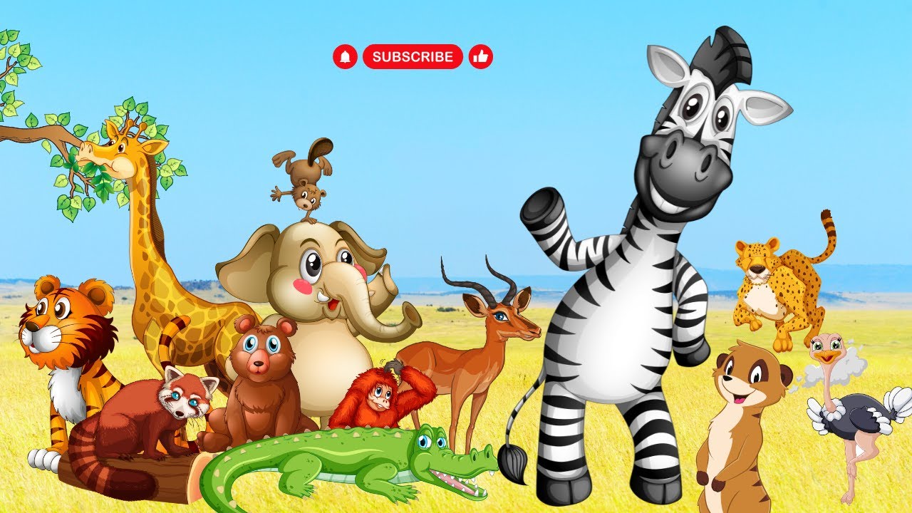 ANIMALI DELLA SAVANA | VIDEO ANIMALI PER BAMBINI | NOMI E SUONI | VERSI REALI
