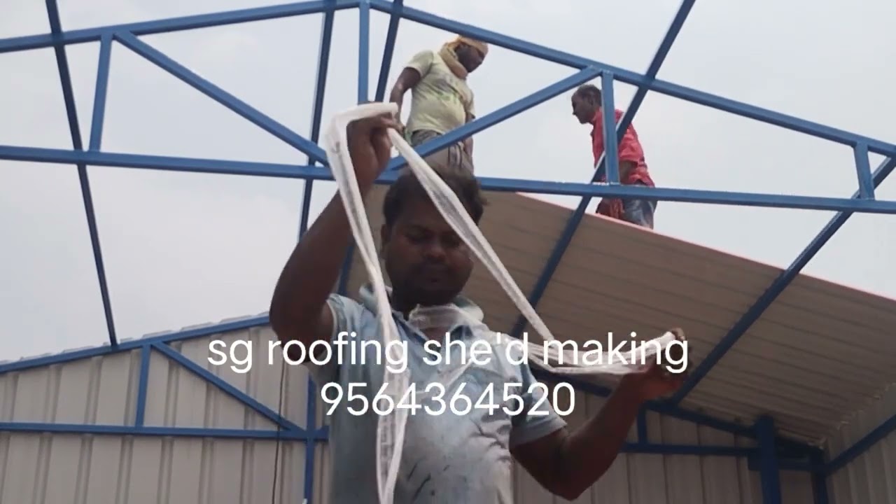How to make roofing metal structure and sheet fitting.
