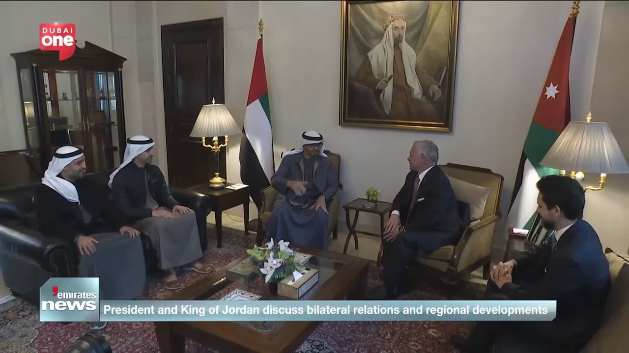 UAE President and King of Jordan discuss bilateral relations and regional developments
