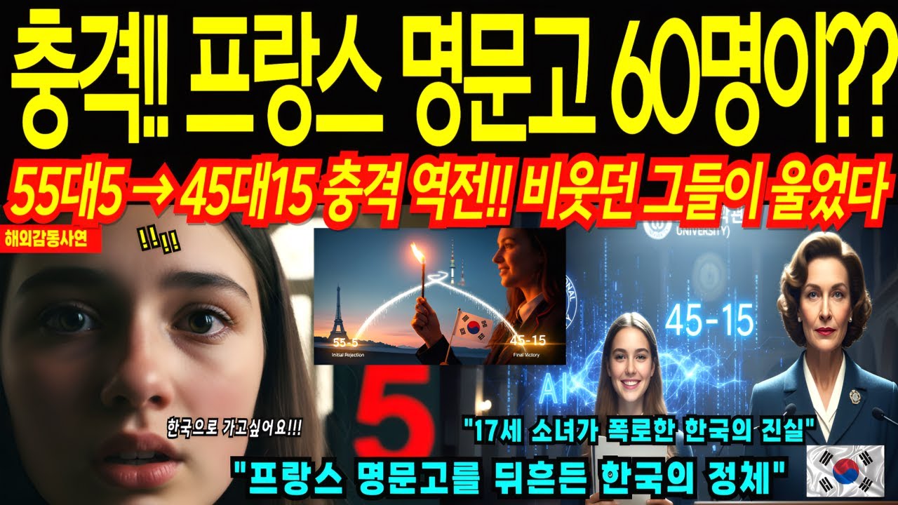 55대5로 부결됐던 프랑스명문고 한국 수학여행, 