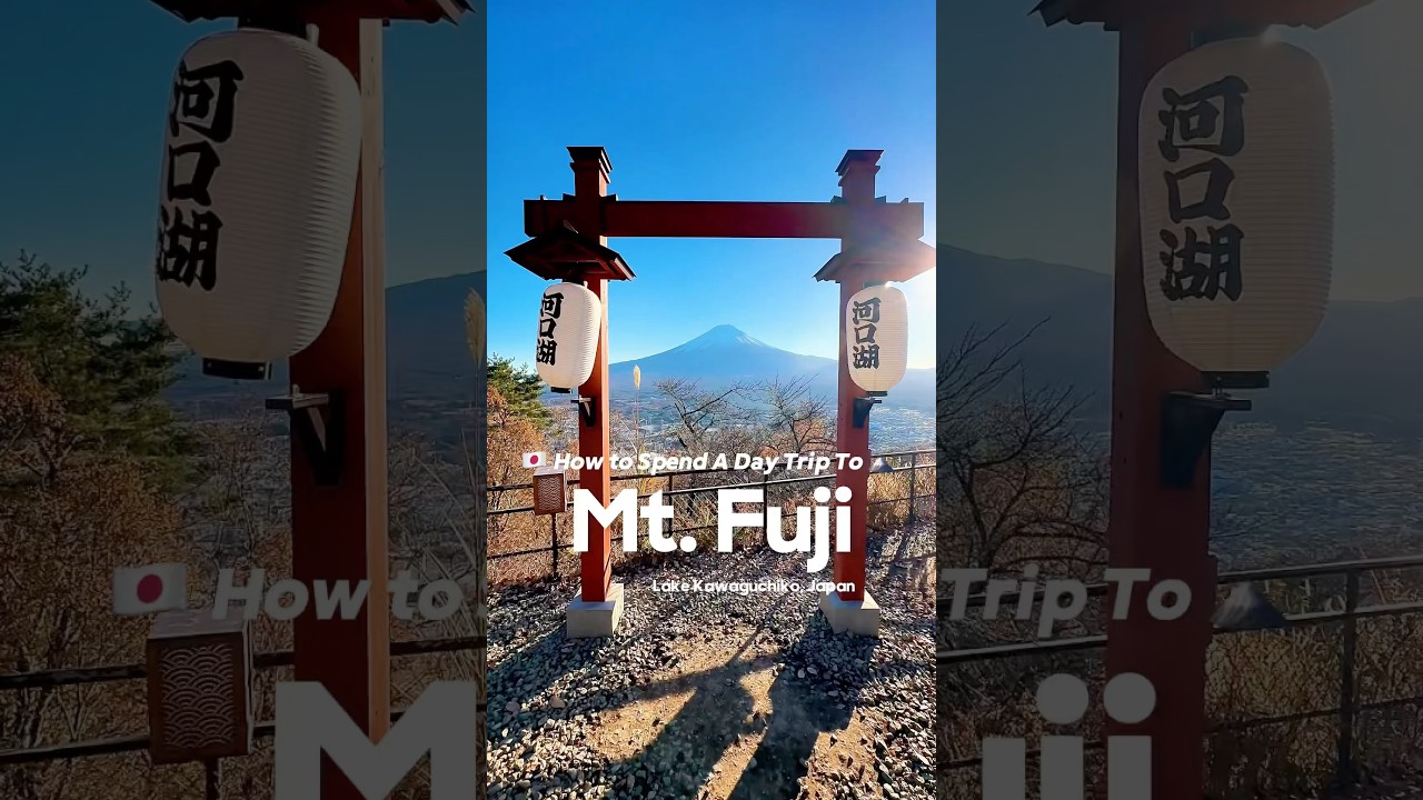 How to spend a day trip to Mt. Fuji from Tokyo, Japan! #mtfuji #lakekawaguchiko #fujisan #visitjapan