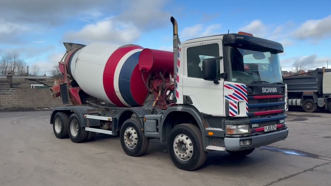 **FOR SALE** Scania 114C.380 Day Cab 8x4 Cement Mixer - Dixon Commercial Exports Ltd