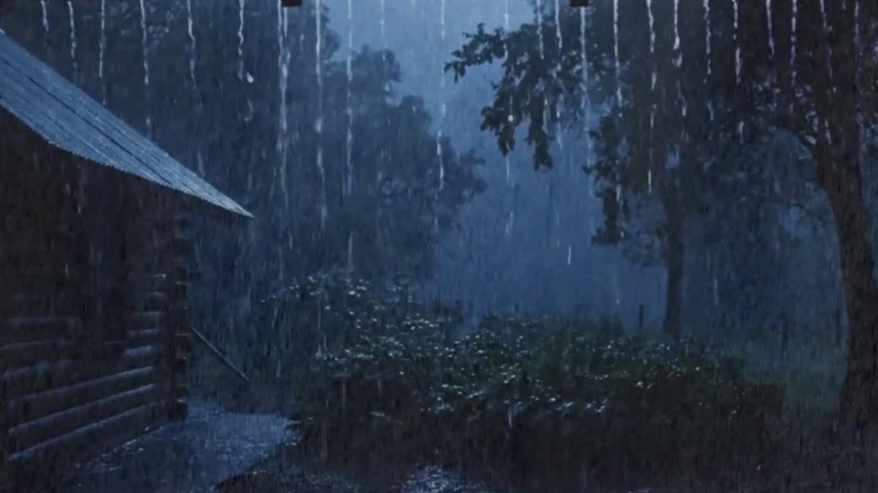 Dark Rain Ambience for Anxiety Relief 🌧️ | No Music (LIVE)
